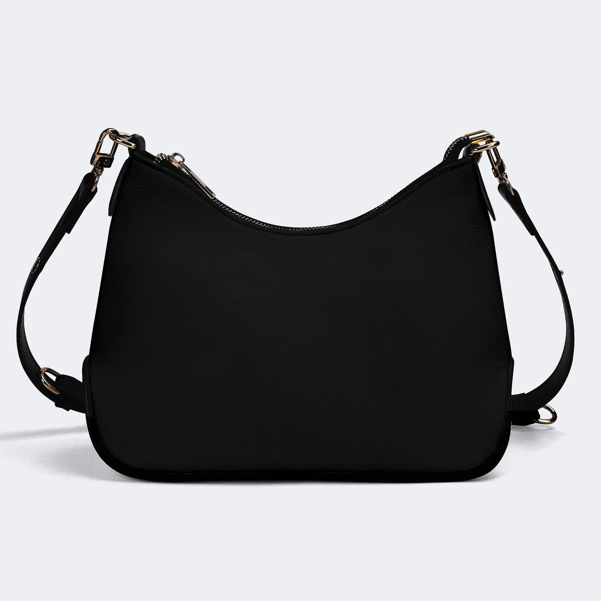 Traditional Bats Print - Leather Crossbody Bag