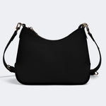 Traditional Bats Print - Leather Crossbody Bag