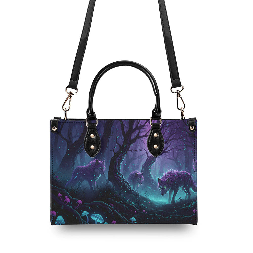 Lunar Howl Twilight - Leather Handbag