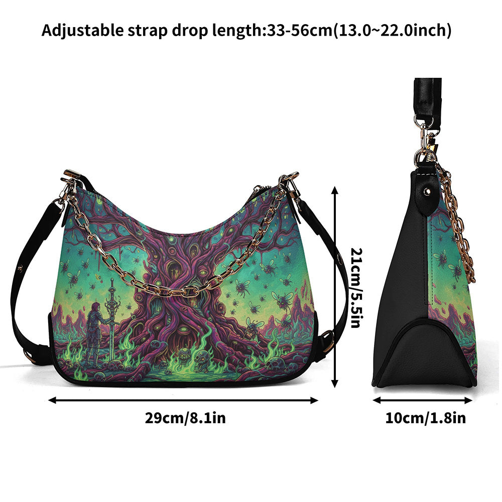 The Strange Tree- Leather Crossbody Bag