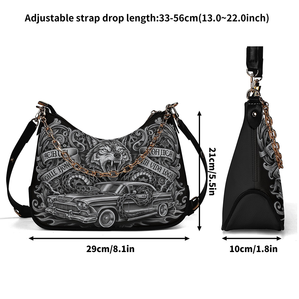 Iron Wolf Streetline- Leather Crossbody Bag