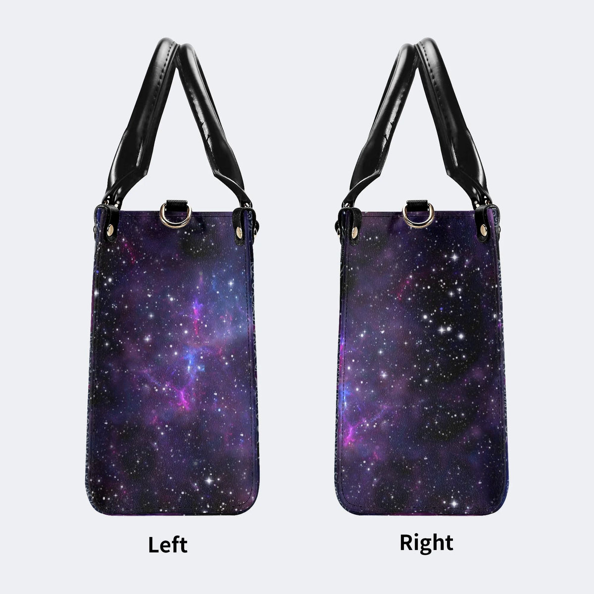 Gemini Starry Sky - Leather Handbag