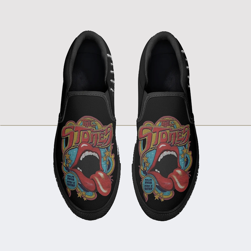 Queen Print Slip On Shoes