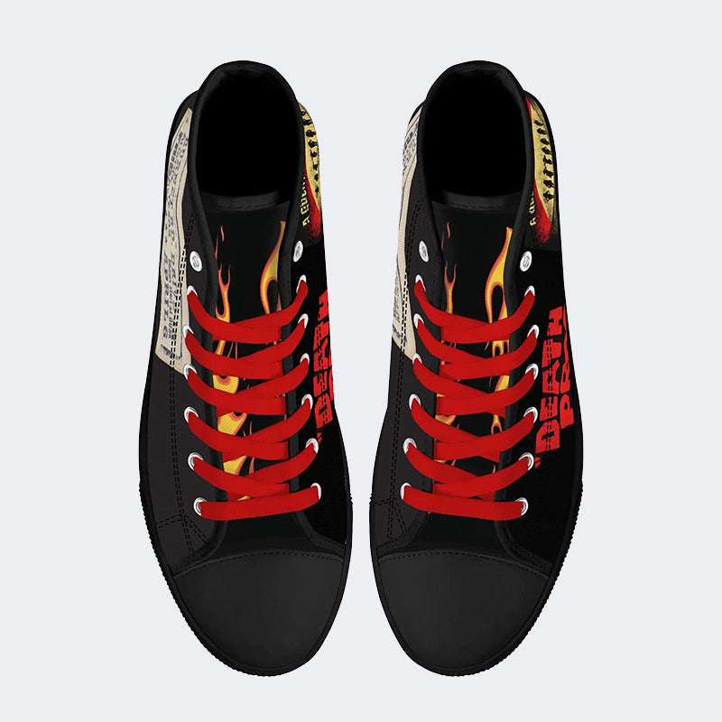 Unisex Horror Movie Print - High Top Canvas