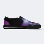 Rock Skull Print - Slip On Shoes