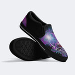 Rock Skull Print - Slip On Shoes