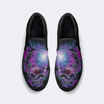 Rock Skull Print - Slip On Shoes