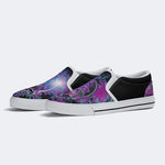 Rock Skull Print - Slip On Shoes