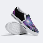 Rock Skull Print - Slip On Shoes