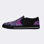 Rock Skull Print - Slip On Shoes