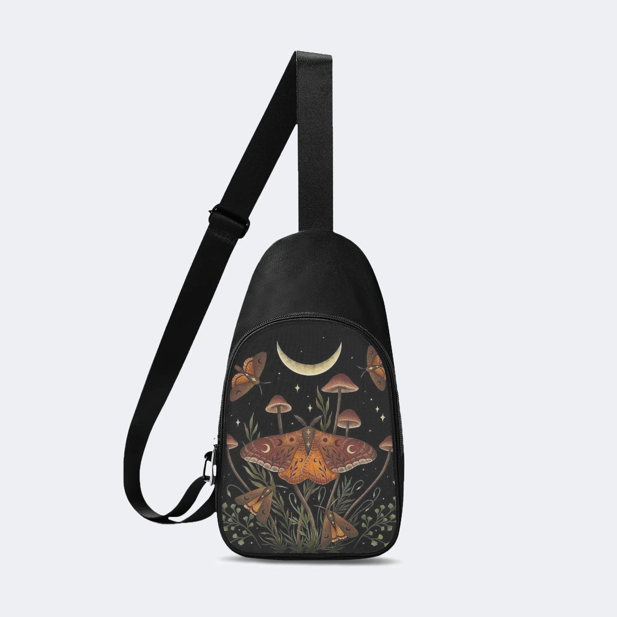 Vintage Floral Moth Print - Chest Bag