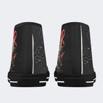 Figure&Wing&Letter Print - High Top Canvas