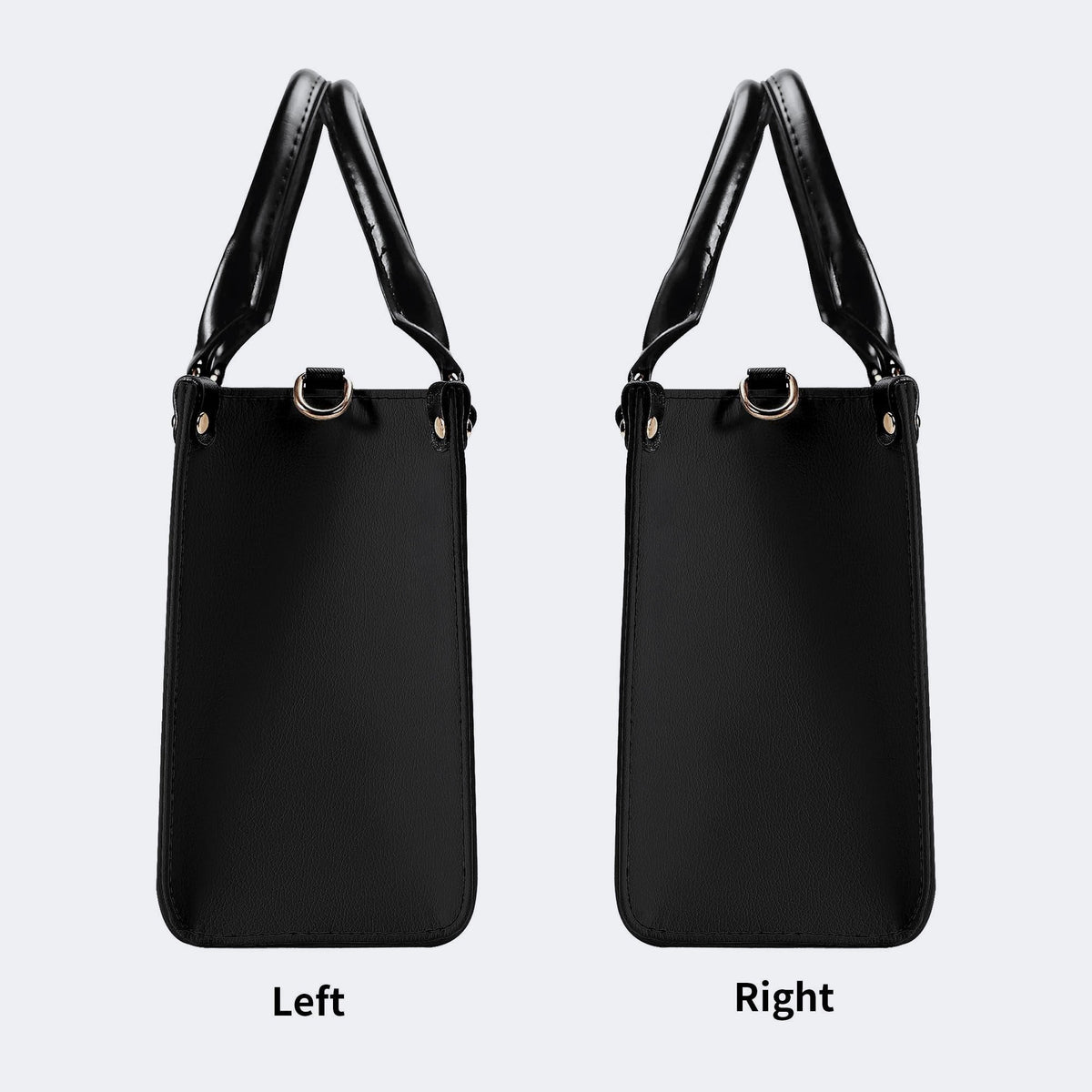 Grim Reaper Flowers Print - Leather Handbag