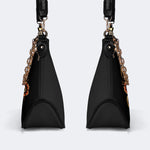 Old School Tiger & Snake Print - Leather Crossbody Bag