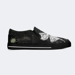 Unisex Death Moth Print - Slip On Shoes