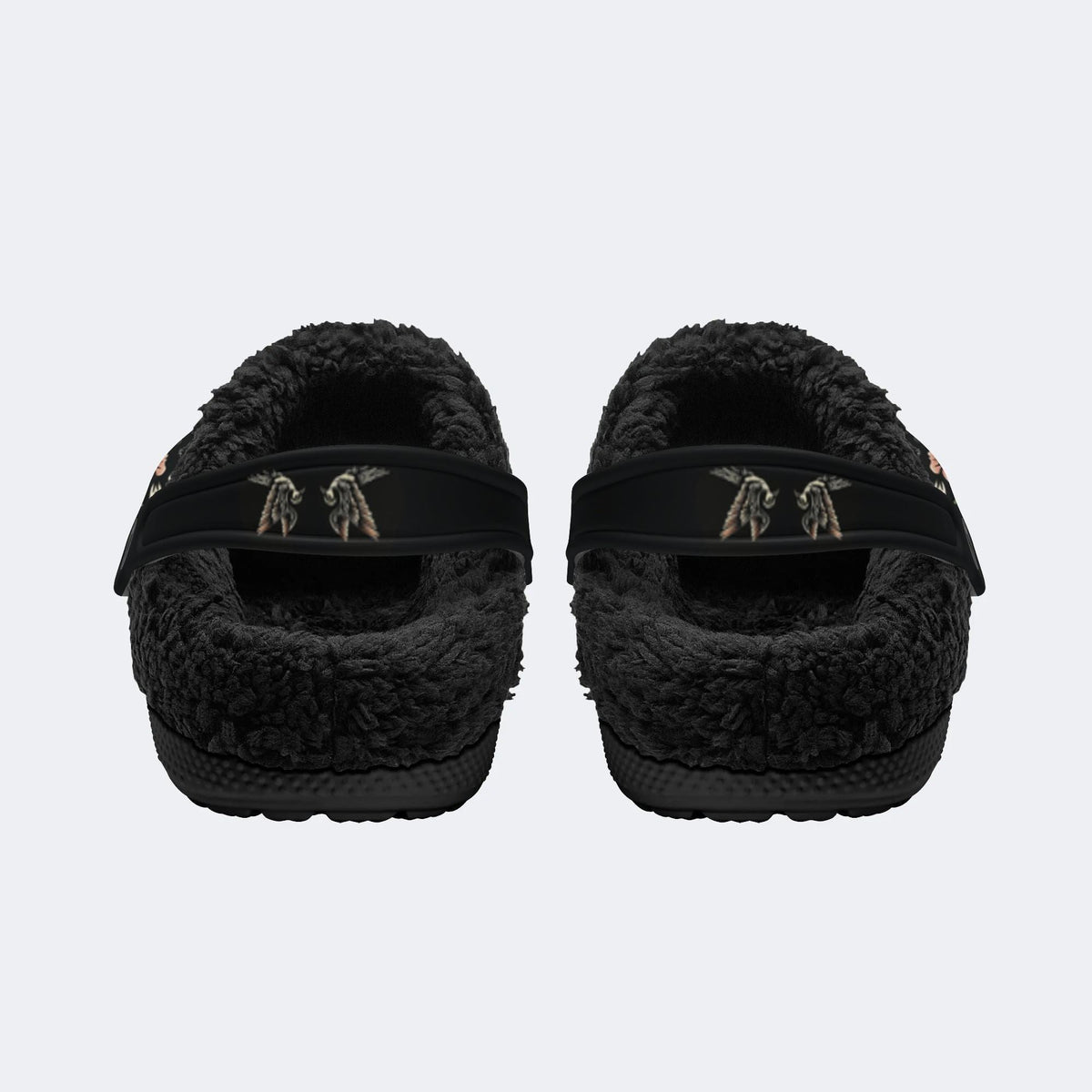 Vintage Tiger Funny Print - Fur Lined Slippers/Sandals