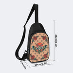 Vintage Death Moth Print - Chest Bag