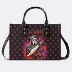 Horror Ghostface Print - Leather Handbag