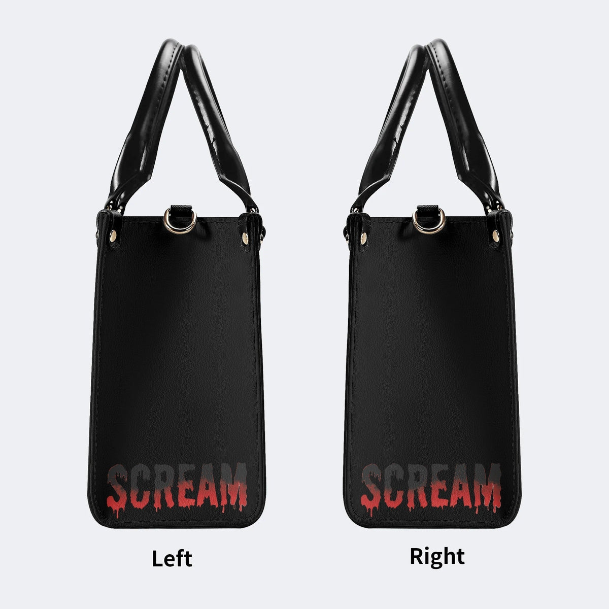Horror Ghostface Print - Leather Handbag