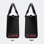 Horror Ghostface Print - Leather Handbag