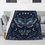 Psychedelic Moth Print Blanket