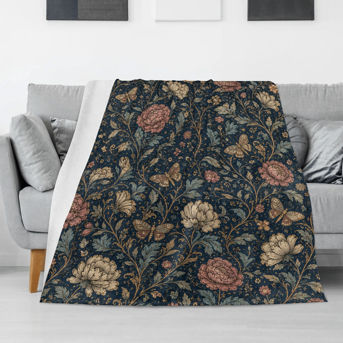 Psychedelic Moth Print Blanket