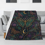 Night Sky Moth Print Blanket