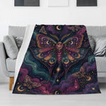 Celestial Moth Print Blanket