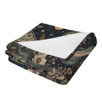 Mystical Celestial Moth Print Blanket