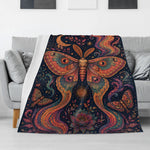 Bohemian Moth Print Blanket