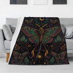 Mystical Moth Print Blanket