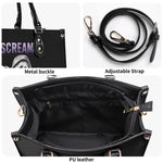 Horror Ghostface Print - Leather Handbag