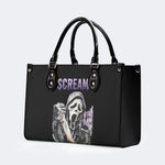 Horror Ghostface Print - Leather Handbag