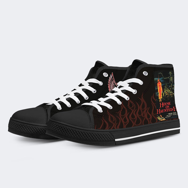 Unisex Horror Movie Print - High Top Canvas