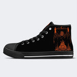 Unisex Halloween Horror Skull Print - High Top Canvas