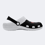 Heart Print - Fur Lined Slippers/Sandals