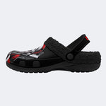 Unisex Horror Terrifier Print - Fur Lined Slippers/Sandals