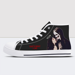 Kisses That Kill High Top Canvas Shoes For Men