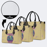 Horror Movies Print - Leather Handbag