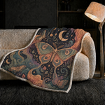 Cosmic Moth Print Blanket