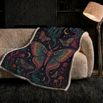 Cosmic Moth Print Blanket