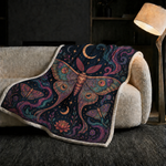 Mystical Moth Print Blanket
