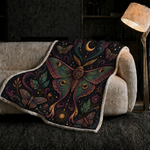 Mystical Moth Print Blanket