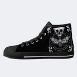 Surreal Death Moth&Skull - High Top Canvas