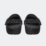 Retro Dark Mushroom Eyes Halloween Print - Slippers/Sandals