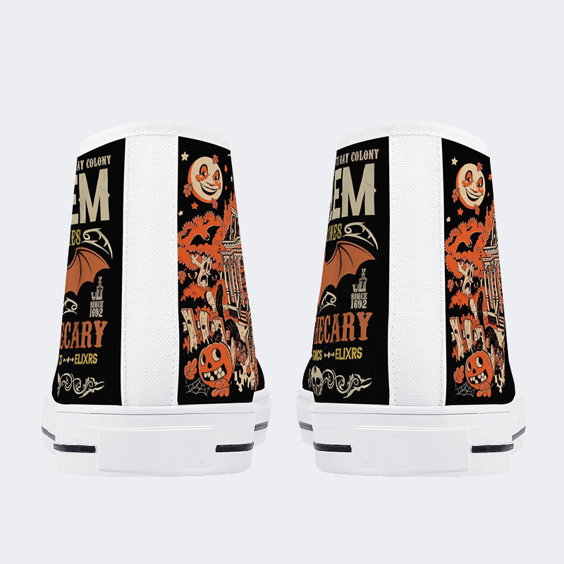 Salem Medicines Apothecary Halloween - High Top Canvas