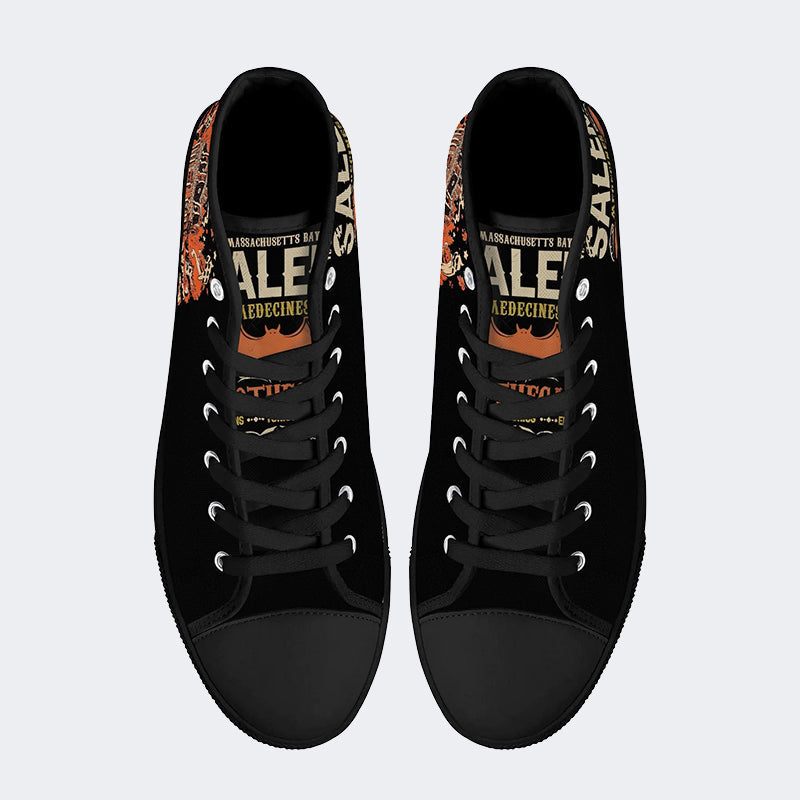 Salem Medicines Apothecary Halloween - High Top Canvas
