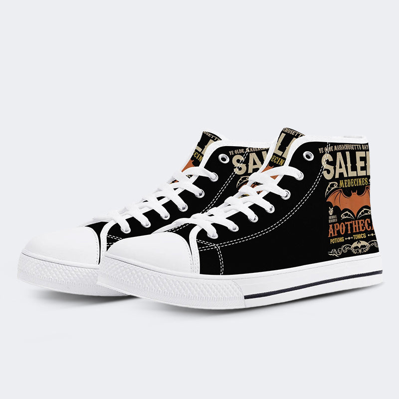 Salem Medicines Apothecary Halloween - High Top Canvas