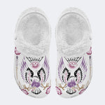 Unisex EagleArt Print - Fur Lined Slippers/Sandals