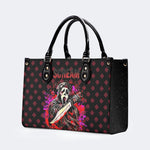 Horror Ghostface Print - Leather Handbag